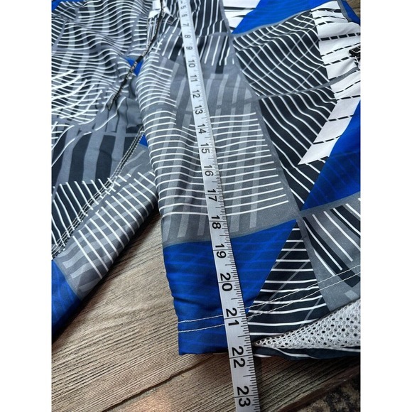 MOLOKAI Surf Co. Board Shorts Lined hook and loop Blue white 40 - Picture 9 of 10